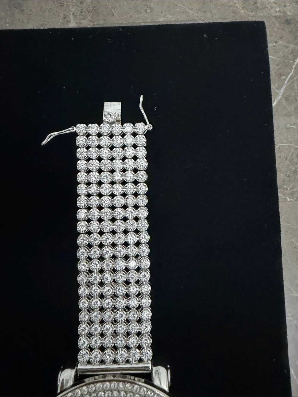 Stainless Steel Techno Pave Iced Out Men’s Watch